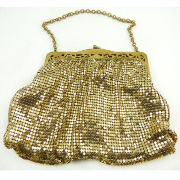 Whiting and Davis Gold Mesh Purse - Picture 1 of 3